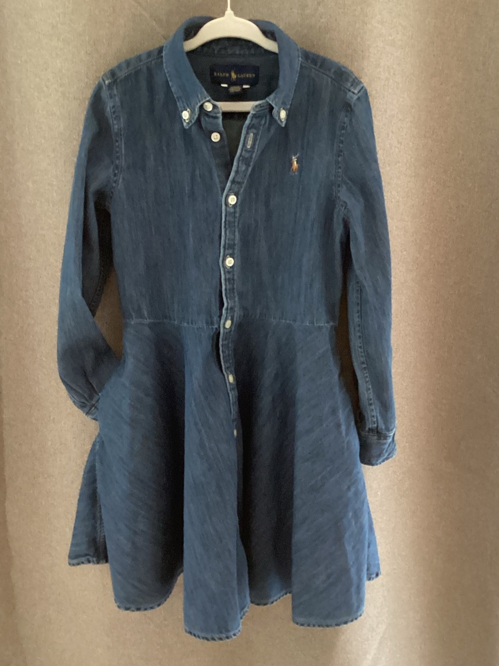Ralph Lauren Indigo Denim Shirt Dress for Girls